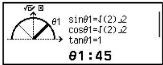 sinθ1=∫(2)∠2 cosθ1=∫(2)∠2 tanθ1=1 θ1:45
