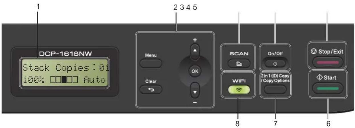 BROTHER MFC-1916NW - Model DCP - 1