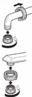 PANASONIC MicroClear 400 TK-CJ600 - Gắn đai ốc và ống nối. - Siết chất hoàn toàn bằng tay - 1