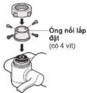 PANASONIC MicroClear 400 TK-CJ600 - Lập ông nói lắp đặt bằng các vít đã tháo ở vị trí của ông nói và nhẹ nhàng siết chặt đai óc. - 1