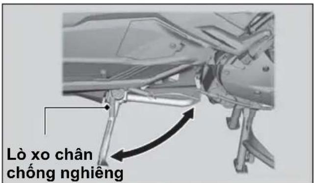 Lò xo chân chống nghiêng