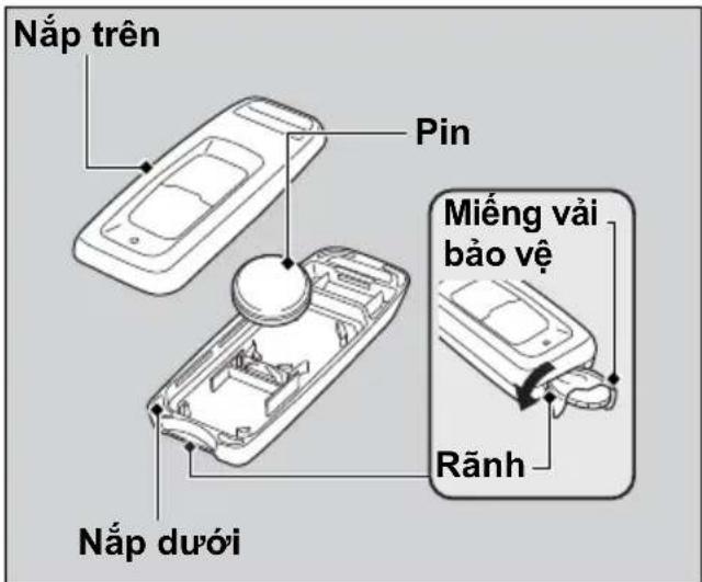 Nắp trên Pin Miếng vải bảo vệ Rãnh Nắp dưới