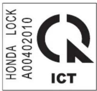 HONDA LOCK A00402010 ICT