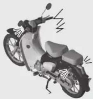 Honda Super Cub 125 (2025) - Khi hệ thống khóa THÔNG MINH không hoạt động đúng cách T. 99 - 2