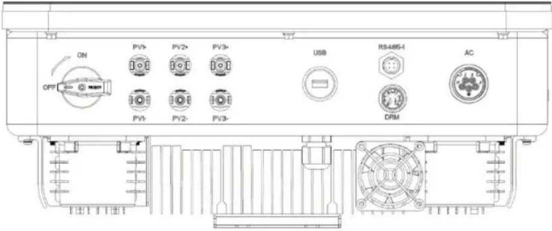 V-TAC VT-61015 - Bottom of the inverter - 1