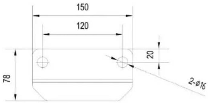 V-TAC VT-61015 - Mounting board size - 1