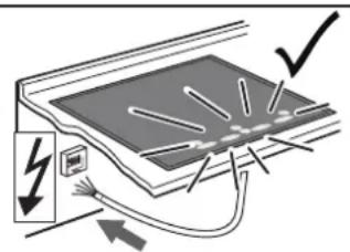 Sơ đồ hiển thị kết nối điện với công tắc, pin và nguồn điện, có thể minh họa mạch điện hoặc thiết lập hệ thống.