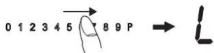 0 1 2 3 4 5 7 8 9 P → L