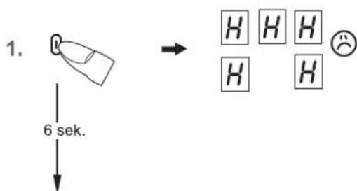 1. 6 giây → H H H H H (H)