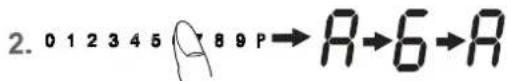 2. 0 1 2 3 4 5 A 8 9 P → A → 6 → A