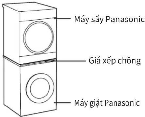 PANASONIC NH-XV21X1 - Khi xếp chồng và lắp đặt - 1