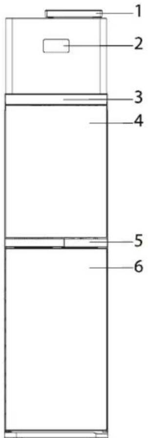 TOSHIBA TWP-W2399SVNM - 2-1 Các bộ phận của máy lọc nước - 1