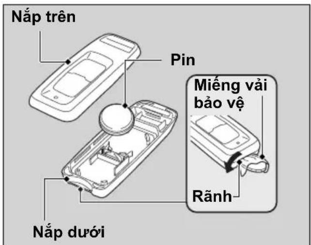 Nắp trên Pin Miếng vải bảo vệ Rãnh Nắp dưới