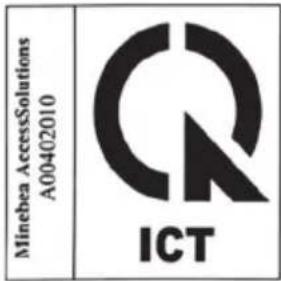 Minebea AccessSolutions A00402010 ICT