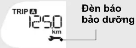 TRIP A 1250 km Đèn báo bảo dưỡng