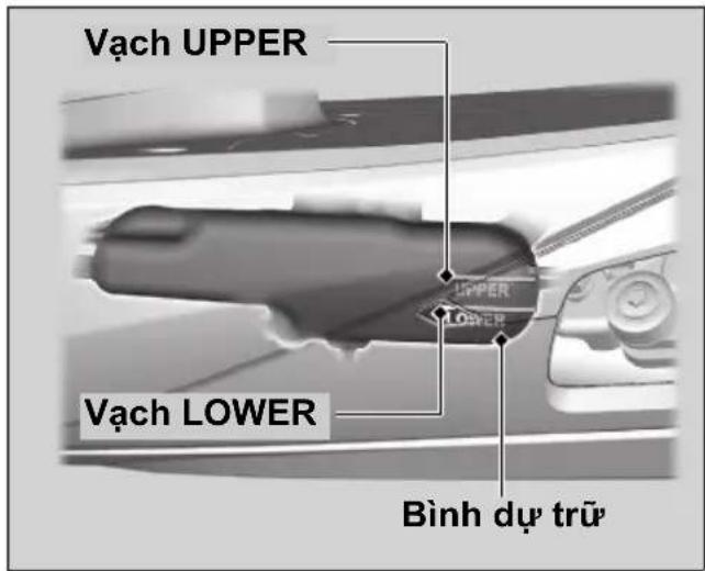 Vạch UPPER Vạch LOWER UPPER LOWER Bình dự trữ