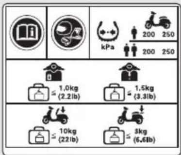 200 250 kPa 200 250 ≤ 1.0kg (2.2lb) ≤ 1.5kg (3.3lb) ≤ 10kg (22lb) ≤ 3kg (6.6lb)