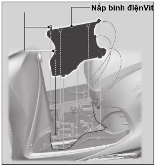 Nắp bình điệnVít