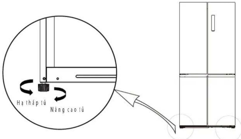 TOSHIBA GR-RF665WIA-PGV - Điều chính để cân bằng tử - 1
