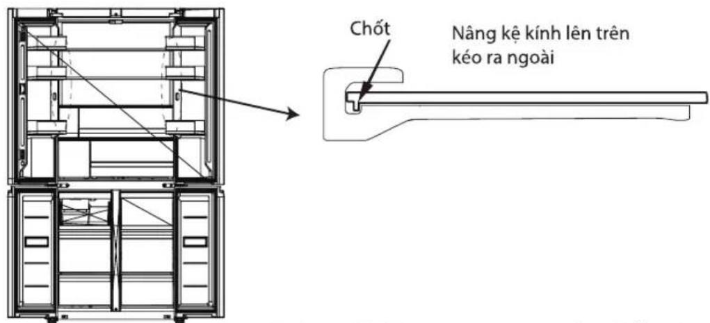 TOSHIBA GR-RF695WI-PGV67 - Vệ sinh khay ở trên khay của - 2