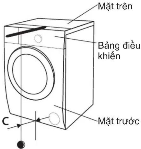 TOSHIBA TW-T25BZU115MWVMG - Kiểm tra độ cân bằng máy giặt từ trước ra sau - 1