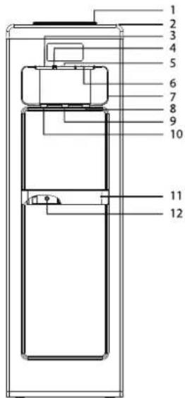 TOSHIBA RWF-W1917TVK - TÊN GỘI CÁC BỘ PHÂN - 1