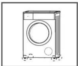 TOSHIBA TW-BL95A4VSS - Cách điều chỉnh máy để cân bằng - 1