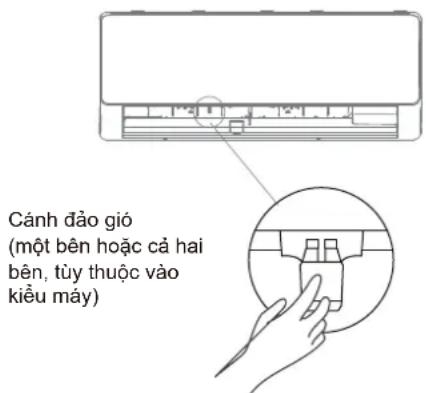COMFEE CFS-10VGDF - Cài đặt cánh đào gió trái và phải (Điều chỉnh thủ công) - 1