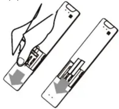 COMFEE CFS-13VGPF - Cách lắp và thay pin - 1