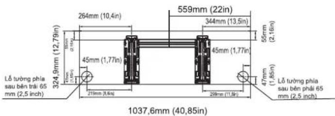 COMFEE CFS-10VHAFF - KÍCH THƯỚC TÂM TREO TƯỜNG - 4