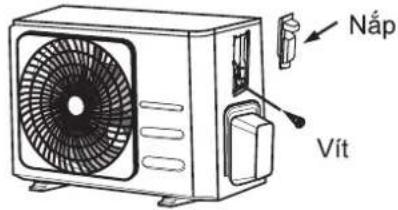 COMFEE CFS-18VHAFF - TÁT CÀ CÔNG VIỆC ĐẦU NÓI DÂY ĐIỆN PHẢI ĐƯỢC THỰC HIỆN NGHIÊM TỨC THEO SO ĐỒ ĐẦU NÓI DÂY ĐIỆN NĂM BÊN TRONG NẤP HỢP DÂY ĐIỆN CỦA DÀN NÓNG NGOÀI TRỜI. - 1