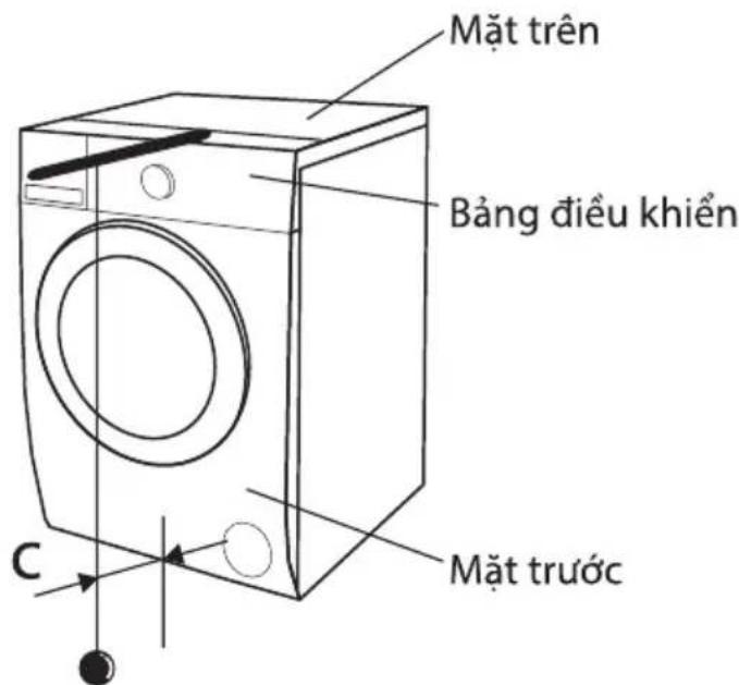 TOSHIBA TW-T23BU105UWVMG - Kiểm tra độ cân bằng máy giặt từ trước ra sau - 1