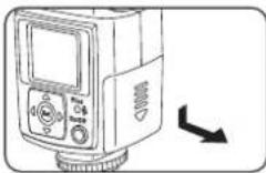 NISSIN DI 866 - Inserting batteries - 1