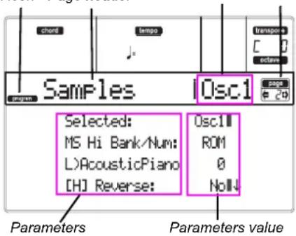 KORG MicroARRANGER - EDIT PAGE STRUCTURE - 1