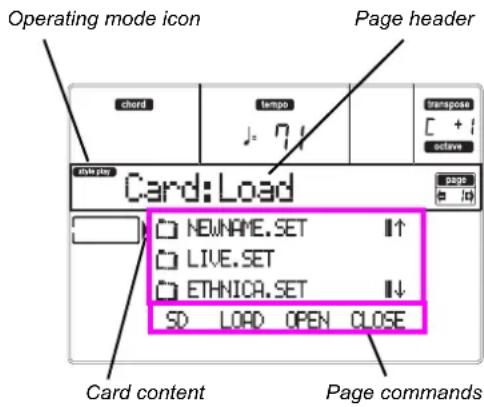 KORG MicroARRANGER - PAGE STRUCTURE - 1