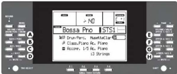 KORG MicroARRANGER - SELECTING, MUTING/UNMUTING AND SOLOING A TRACK - 1