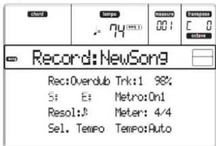 KORG MicroARRANGER - REALTIME RECORD PROCEDURE - 1