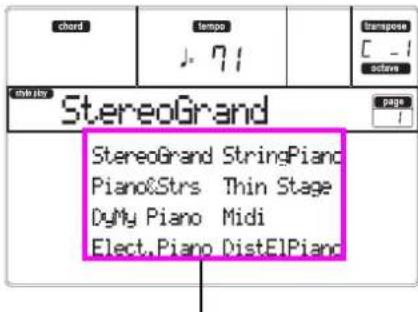 KORG MicroARRANGER - Select a different Performance. - 2