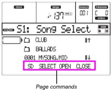 KORG MicroARRANGER - PLAYING A SONG FROM A CARD - 2