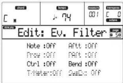KORG MicroARRANGER - EVENT EDIT PROCEDURE - 3