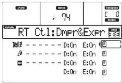 KORG MicroARRANGER - PAGE 16 - R.T. CONTROLS: DAMPER - 1