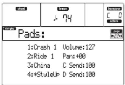 KORG MicroARRANGER - PAGE 22 - PADS - 1