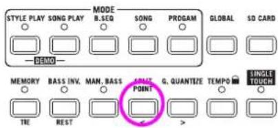 KORG MicroARRANGER - Set the split point. - 1