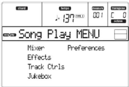 KORG MicroARRANGER - MENU - 1