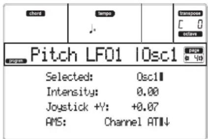 KORG MicroARRANGER - PAGE 4 - PITCH LFO1 - 1