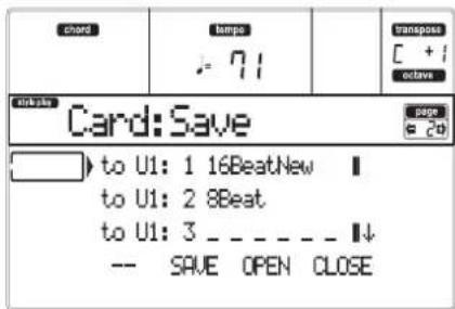 KORG MicroARRANGER - Saving a single item - 5