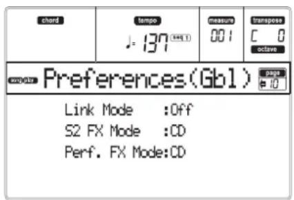 KORG MicroARRANGER - PAGE 10 - PREFERENCES - 1