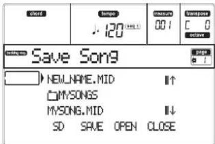 KORG MicroARRANGER - Time to save your Song. - 2