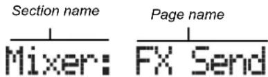 KORG MicroARRANGER - Page header - 1