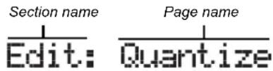 KORG MicroARRANGER - Page header - 1